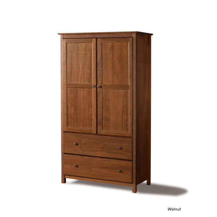 Grain Wood Furniture Shaker Solid Wood Armoire & Reviews Wayfair